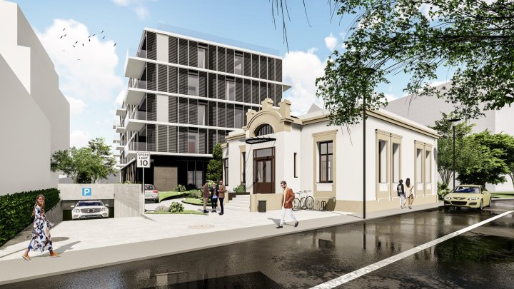 Privat - Clădire cu apartamente și clădire monument